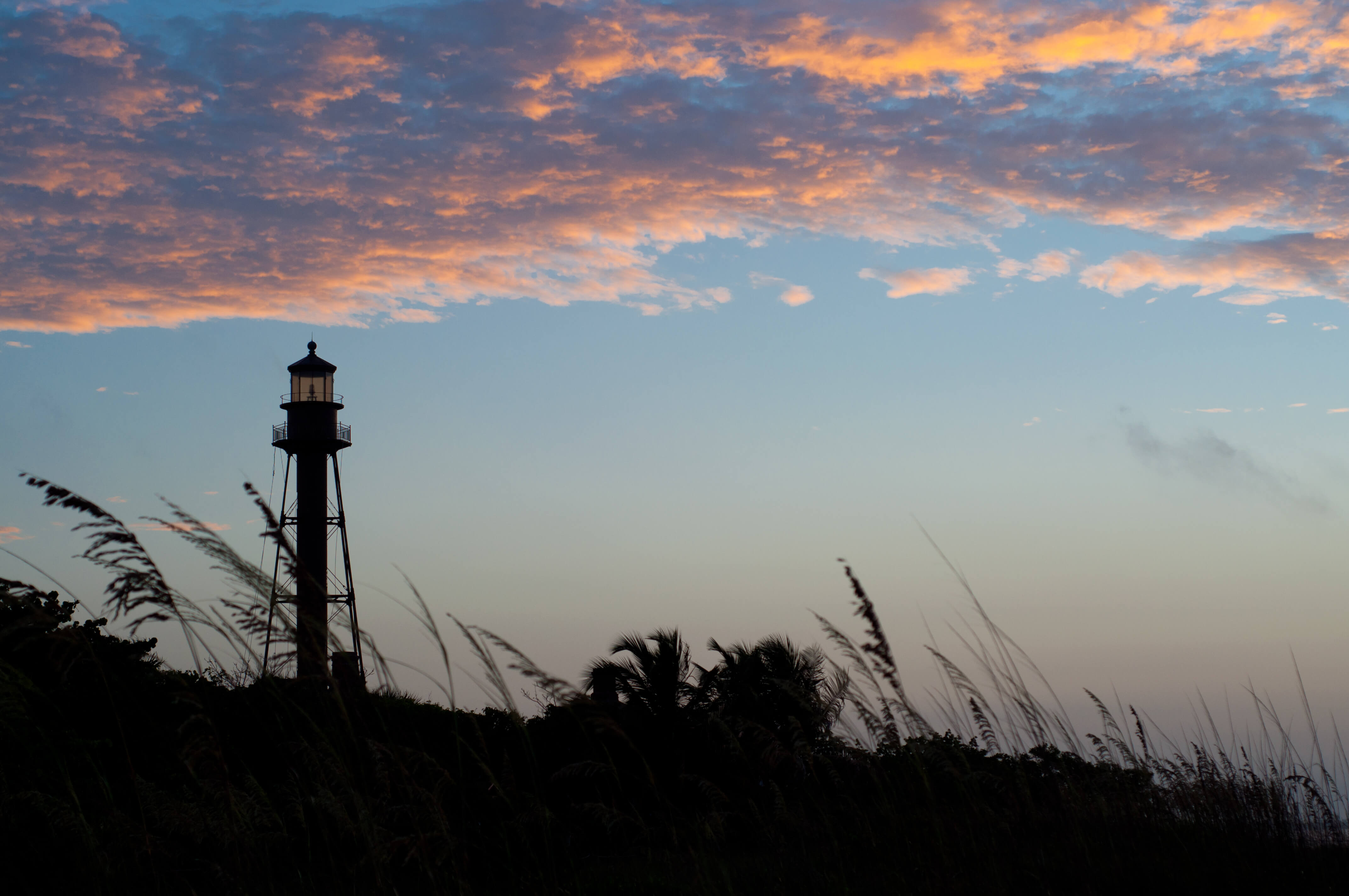 Sanibel Island Lighthouse Seagrass and Sky